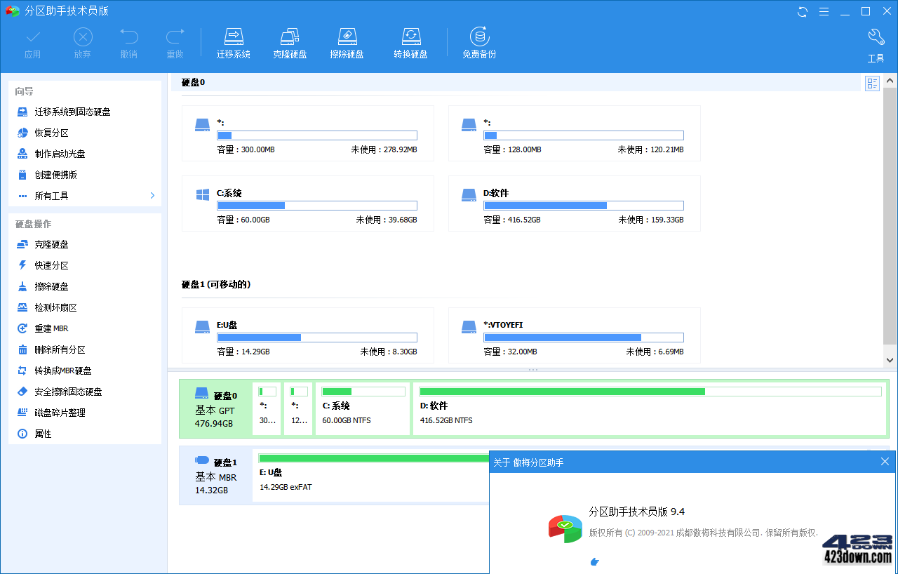 AOMEI Partition Assistant(分区助手)9.14.0