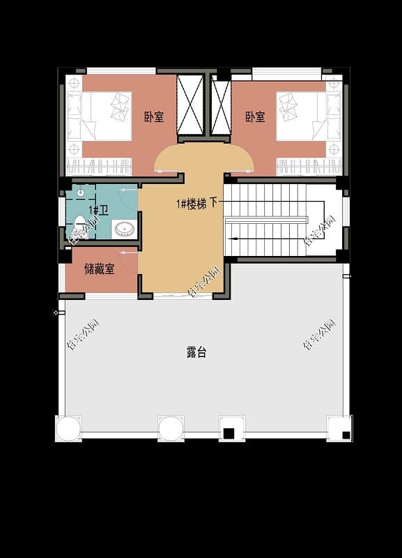 圖:建築情況:設1廚房 1餐廳 2大客廳 3衛生間 3儲藏室 6臥室 1陽臺 1