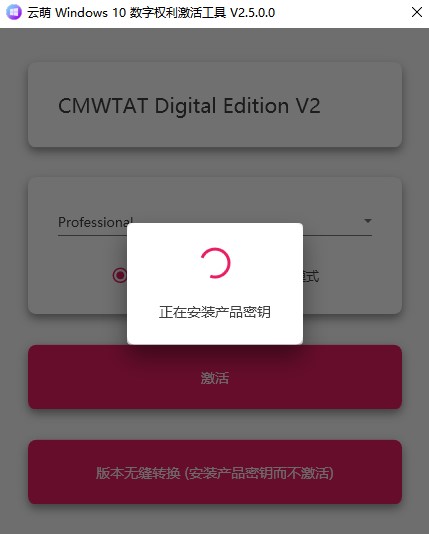 win10激活工具下载-云萌win10激活工具下载 v2.5.0.2绿色版插图3