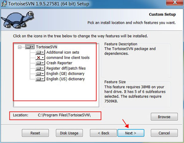 TortoiseSVN汉化下载-TortoiseSVN下载 V1.9.5.2758绿色汉化版(开源SVN客户端)插图4