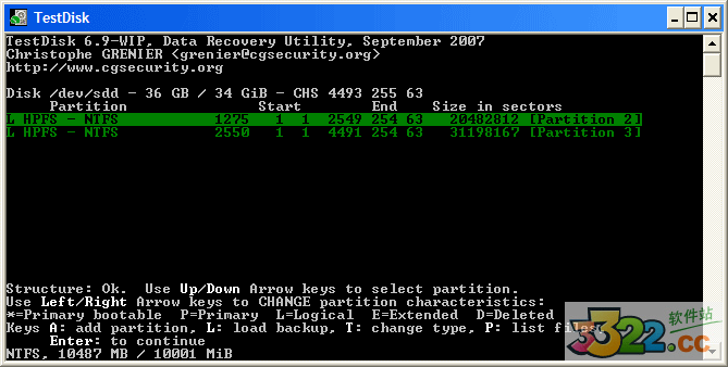 testdisk修复硬盘下载-TestDisk下载 V7.5绿色汉化版(磁盘修复)插图7