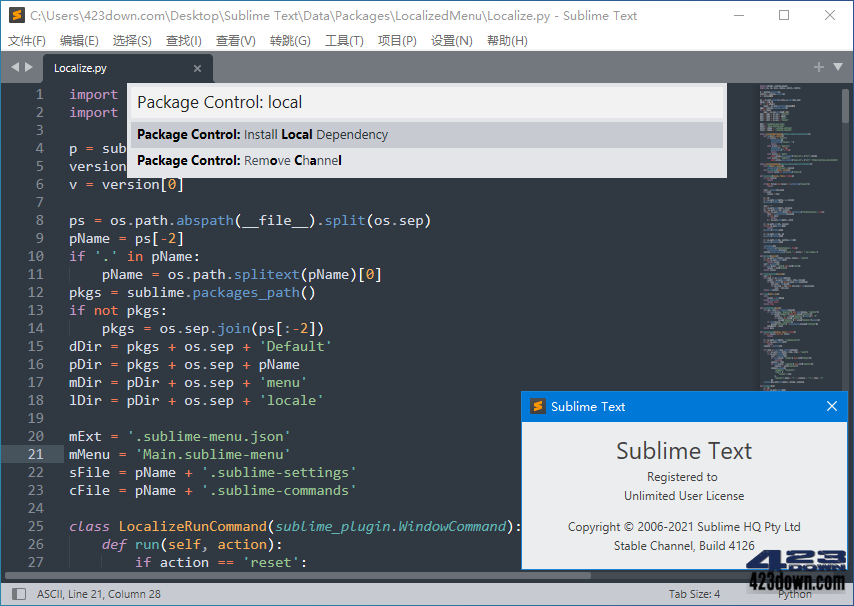 Sublime Text_v4.0_Build_4148_Dev 破解版