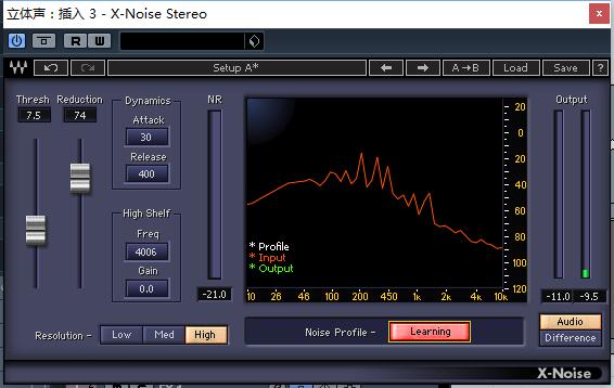 x-noise绿色版下载-Waves x-noise下载 V10.0.1.3绿色激活版(降噪插件)插图