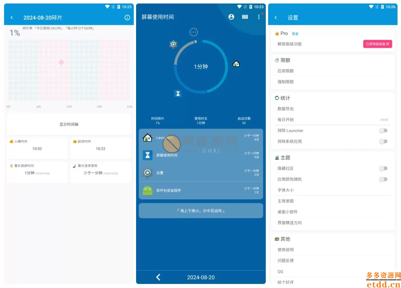 Android 屏幕使用时间 v1.5.0627 高级版